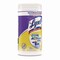Lysol Dual Action Disinfecting Wipes, 1-Ply, 7 x 7.5, Citrus, White/Purple, 75/Canister, PK6 19200-81700 - alternate 9